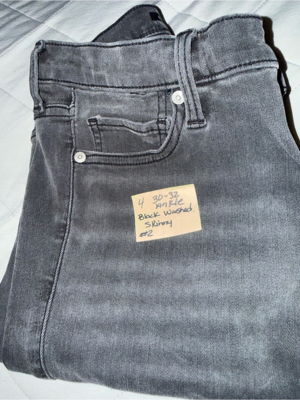 Lucky Brand Washed Black Skinny Jeans